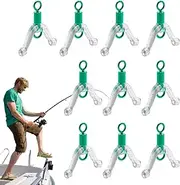 Fishing Wire Bifurcation Tool,10X Double Hook Fishing Tackle Splitters - 8-Shaped Ring, Anti Entanglement Accessories for Beginner Angler