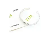 Silvertone Kids Religious Cuff Bracelet ~ Gift Idea!