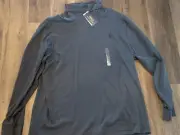 NWT Men's XL Polo Ralph Lauren Cotton Turtleneck Grey Heather Shirt Long Sleeve