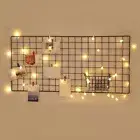 Wall Hanging Metal Lattice Photo Rack Grid Mesh Panel Wire for Picture Display
