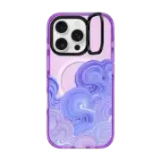 iPhone 16 Pro Impact Ring Stand Case MagSafe Compatible Lavender Clouds