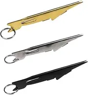 Gadpiparty 1set Knot Tying Tool for Fly Fishing Easy to Use Fishing String Knotter Device with Cleaner Includes Golden Grey Black Styles for Convenient Organization 3pcs