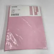 VIVAN Curtains 1 pair pink polyester cotton New 57in x 98.5in (145x250 CM) New