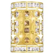 CWI Lighting Belinda 2 Light Transitional Metal Wall Sconce in Champagne Gold