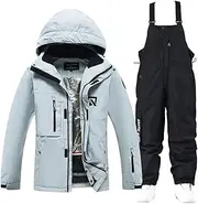 [Generic] Man & Woman Snow Wear Waterproof Ski Suit Set Snowboarding Clothing Outdoor Costumes Winter Jackets And Bibs Pants