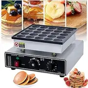 Commercial Waffle Toaster Waffle Maker, 900W Rapid Heating Non Stick Electric Muffin Machine Waffle Maker, 50-300℃ Temp Setting, 25-Holes, for Bakery Home Kitchen Restaurant Bar