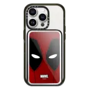 PowerThru Power Bank Mirror Slim Power Bank MagSafe Compatible Deadpool Mask PowerThru Power Bank