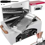 Hot Air Steriliser Dry Heat High Temperature Steriliser 300 W Disinfectant for Tools up to 220 °C Timer LED Display Stainless Steel 22938