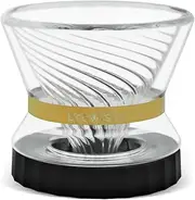 Brewista Tornado Duo Pour Over Coffee Dripper, Double Wall Glass, Use with #1 Coffee Filters (2-4 Cups)