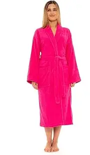 [CICK] Towelling Bath Robe Premium Quality Bathrobes for Women Highly Absorbent 100% Cotton Shawl Design Perfect for Men & Women in Loungewear and Gifts