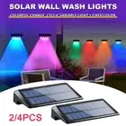 Solar Deck Fence Lights Waterproof Wall Light Step Pool Backyard Decor Lighting