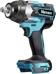 [MIRTHBUY] 18V 700N.m Cordless Impact Wrench, 1/2 inch, Brushless, Compatible with Makita BL1830, BL1830B, BL1840, BL1840B, BL1850, BL1850B, BL1860B