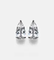 [Suzanne Kalan] Suzanne Kalan Ayda 14kt gold stud earrings with topaz One Size metallic