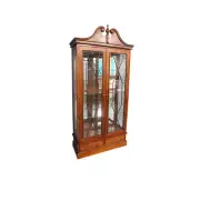 Solid Mahogany Wood 2 doors Display Cabinet Antique