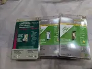 Lutron TG-603PGH-WH Toggler Eco-Dim Light Switch Dimmer Single or 3-Way x 3