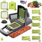 14-In-1 Vegetable Fruit Chopper Food Onion Veggie Dicer Slicer Cutter Kitchen