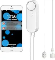 WiFi Water Leak/Water Level 2 in 1 Detector, Smart Water Sensor Alarms, Detached 2 M Dual Detection Line, Left and Right Dual Alarms, Remote App Monitoring, Dual Alerts, AAA Battery Powered