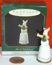 Hallmark Keepsake Miniature Ornament C. Series "Alice in Wonderland" Rabbit 1997