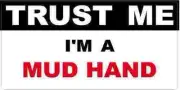 3 - Mud Hand Trust Me Tool Box Hard Hat Helmet Sticker H460