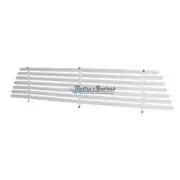 WHITE VENETIAN BLIND AUTO SHADE FOR NISSAN DATSUN 200B SEDAN OCTOBER 1977-MAY (for: Nissan)