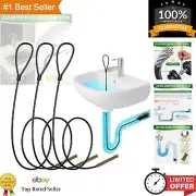 30 Inch Drain Snake Hair Drain Clog Remover, Metal Sink Snake Drain Hair Remo...