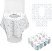 Disposable XL Training Toilet Seat Covers, 24 Pack, Individually Wrapped, Waterproof, Non-Slip