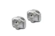 SW-Motech Bar riser for Ø 22 mm handlebar - H=15 mm. Silver.