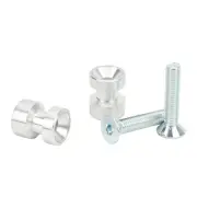 Car Motorcycle Paddock Stand Bobbins Marine Grade Aluminium For (Silver )