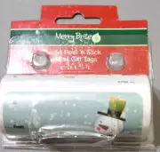 Merry Brite 80 Peel 'n Stick Gift Tags - Penguins & Snowmen