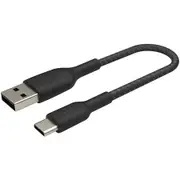 Belkin Boost Charge USB-A to USB-C Braided Cable 0.15m - Black