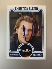 Christian Slater Custom Signed Card: Will Scarlet- Robin Hood: Prince Of Thieves