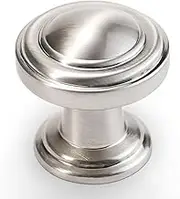 POVEFONK 10 Pack Brushed Satin Nickel Kitchen Cabinet Knobs Solid Drawer Knobs Kitchen Cabinet Hardware Zinc Alloy Handles Drawer Knobs Dresser Handles