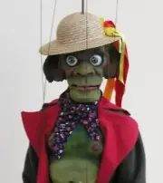 WATER GOBLIN - wooden marionette, 28 inches tall, handmade from CZECH REPUBLIC