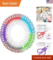 Scissors Bulk Set of 100-Pack, 8" Multipurpose Sharp Sewing Craft Fabric Scis...