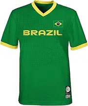 [FIFA] Unisex Official 2023 Women's Football World Cup Youth Team Shirt, Brazil T-Shirt (Pack of 1)