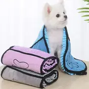 3Pcs Soft Dog Bath Robe Towel Quick Dry Pet Towel Fiber Absorbent Cat Bath Towel