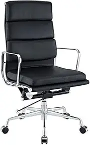 Eames Replica Soft Pad Management Office Chair - High Back - Black