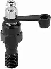 M10x1.0mm Motorcycle Brake Bleed Screw Nipple Banjo with Dust Cap (Black)
