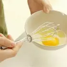Mini 6inchs Stainless Steel Rotate Egg Beater Whisk Mixer Foamer Stirrer Too _cu