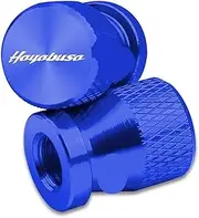 jininghaibo Motorcycle Aluminum Alloy Tire Wheel Parts Valve Stem Caps Cover Compatible with GSX1300R GSX 1300R Hayabusa Special Accessories(Blue)