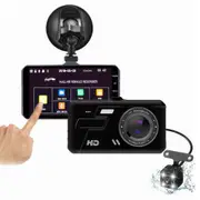 4-inch Touch Screen 2 Channel Dash Cam Front and Rear Car Camera Dual Dash Camera for Cars