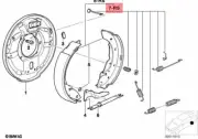 Genuine BMW E36 Rear Drum Brake Shoes Springs Repair Kit OEM 34219067128