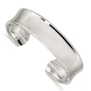 Sterling Silver 15mm Cuff Bangle