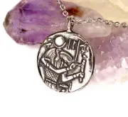 Thoth Egyptian God Coin Medallion - DOUBLE SIDED - mythology coin, ancient egypt
