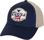[Changes] Coors Banquet Rodeo Logo Navy Colorway Adjustable Trucker Hat, Multicolor, One size