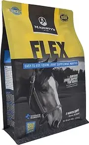 Majesty's Flex Wafers - Superior Horse/Equine Joint Support Supplement - Glucosamine, MSM, Chondroitin, Yucca, Vitamin C - 60 Count (2 Month Supply)