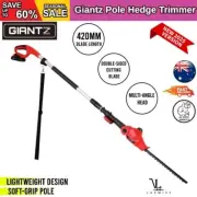 Giantz 20V Lithium-Ion Cordless Pole Hedge Trimmer Garden Pruner Electric Cutter
