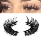 Full Natural Russian Strip Lashes False Eyelashes D Curl Faux Mink Lashes