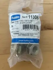 5x Haldex Steel Terminal Bolt Frame Nipples Bulkhead Fitting 1" L, 1/4" 11306