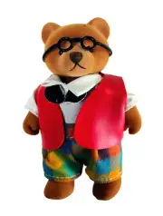 Rare Vintage 90s Bear Family OPA Bear Soft Vinyl Doll - SIMBA - New (No Box)